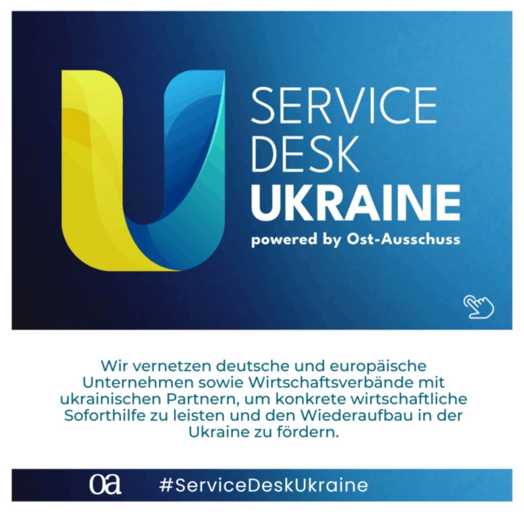 Service Desk Ukraine Informationsbild mit Beschreibung